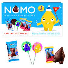 NOMO Kids Selection Box 5 Vegan Christmas Treats British