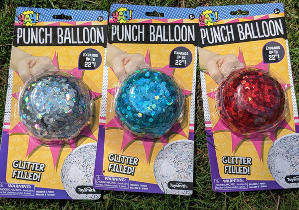 Punch Balloon Glitter Filled Inflatable Ball