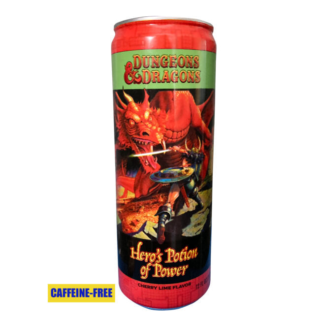 Dungeons and Dragons Hero's Potion of Power Cherry Lime Fizzy Soda Pop
