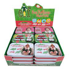 Elf Movie Buddy Pass the Maple Syrup Candy Tins