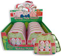 Golden Girls Ugly Christmas Palm Sweater Tin Candies