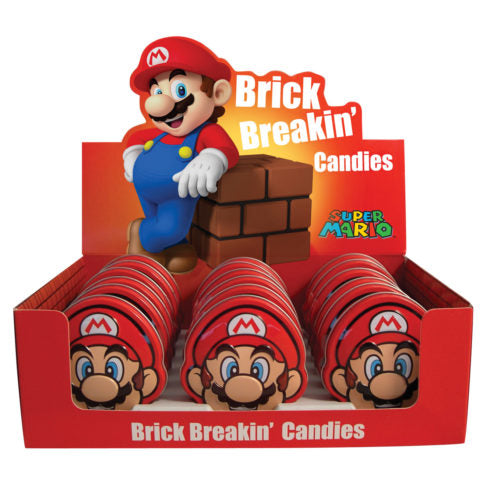 Nintendo Mario Head Brick Breaking Candy Tin
