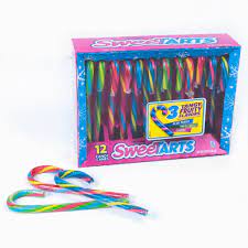 Sweetarts Candy Canes 12 pack