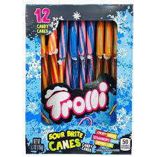 Trolli Sour Brite Candy Canes 12 pack box