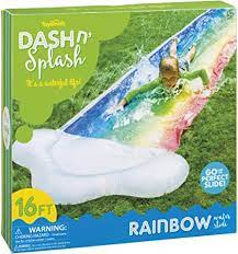 Dash n Splash Rainbow Water Slide Inflatable Water Sprinkler Toy