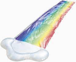 Dash n Splash Rainbow Water Slide Inflatable Water Sprinkler Toy