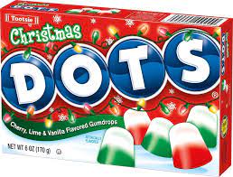 Dots Christmas Gumdrops Cherry Lime + Vanilla by Tootsie