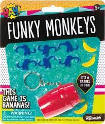 Funky Monkeys Barrel Keychain