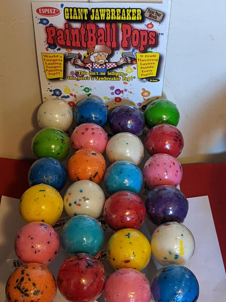 Paintball Pops Giant Jawbreakers 2.3oz 64g