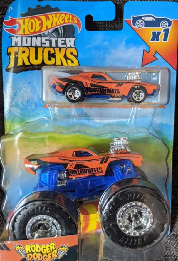 Hot Wheels Monster Truck 2021 w/ 1:64 scale die cast Set 2 pack