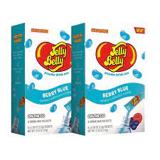 Jelly Belly No Sugar Singles to Go Drink Powder Box Berry Blue