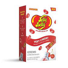 Jelly Belly No Sugar Singles to Go Drink Powder Box Very Cherry