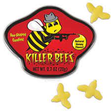 Killer Bee Honey Candy Tin Natural Honey Flavour