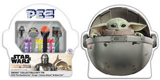 PEZ Star Wars Mandalorian Grogu Fennet Shand Boba Fett Limited Edition Collector Tin