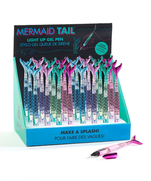 Mermaid Light Up Water Glitter Gel Pen