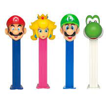 PEZ Nintendo Super Mario Bros Luigi Princess Peach Yoshi