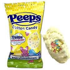 Cotton Candy Floss with Peeps flavour and Peeps bits