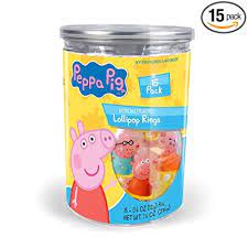 Peppa Pig Ring Pop Lollipop Candy