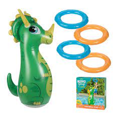 Ring Fling Tricera-Toss Inflatable Ring Toss Game