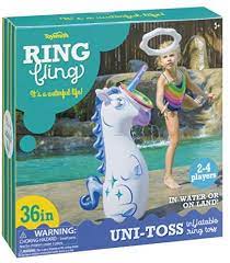Ring Fling Uni-Toss Unicorn Inflatable Ring Toss Game