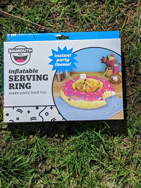 Strawberry Donut Inflatable Serving Ring Beverage cooler