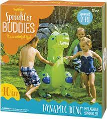 Sprinkler Buddies Dynamic Dino Dinosaur  Inflatable Sprinkler