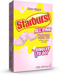 Starburst Just Pink Strawberry Singles to Go Powder Drink Mix
