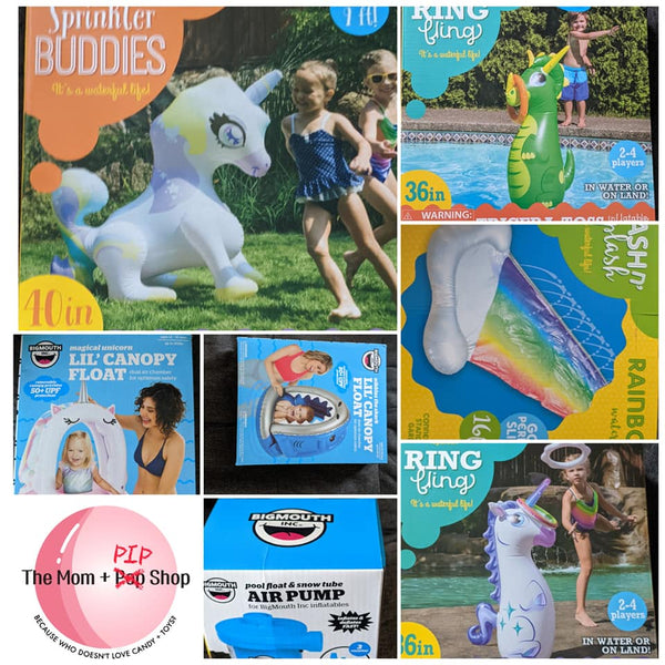 Unicorn Beverage Boats Inflatable Pool Drink Holder 2 pack