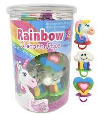 Unicorn Rainbow Ring Pop Lollipop Candy